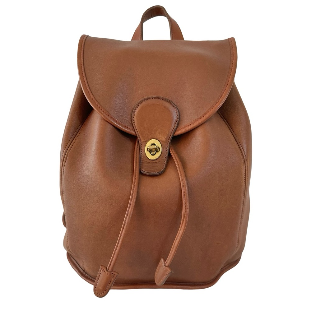 Vintage Coach Large Weekender Backpack Rucksack 9943 British Tan